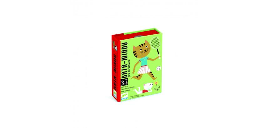 Jeu de bataille bata miaou djeco 36 cartes