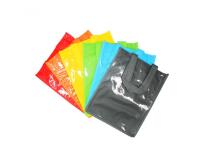 Lot sacs loolipo non tisses avec fenetre polypropylene    format a4 6 unites coloris    assosrtis