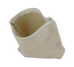Trousse de maquillage ocolor fermeture eclair coton        coloris ecru format 14x19cm   lot de 6 trousses
