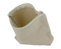 Trousse de maquillage ocolor fermeture eclair coton        coloris ecru format 14x19cm   lot de 6 trousses