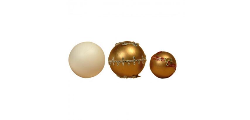 Lot boules graine creative styropor 100mm 5 unites