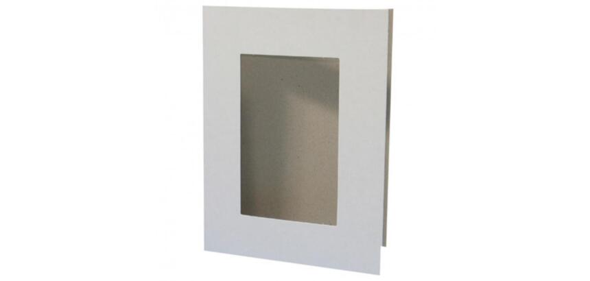 Cadre carton cleopatre a poser rectangulaire 22x17cm   coloris blanc lot de 30       cadres