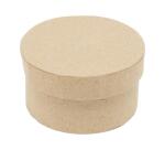 Boite carton ronde couvercle independant diametre 9x5cm    coloris kraft lot de 10