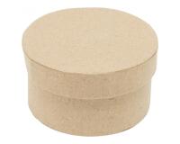 Boite carton ronde couvercle independant diametre 9x5cm    coloris kraft lot de 10
