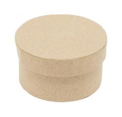Boite carton ronde couvercle independant diametre 9x5cm    coloris kraft lot de 10