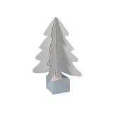 Sapin carton cleopatre 24cm coloris blanc lot de 30