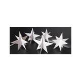 Etoile carton cleopatre a monter 12x12x11.5cm coloris   blanc lot de 30