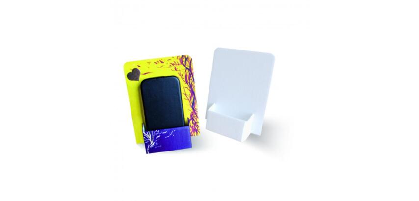 Porte telephone carton cleopatre a monter 15x12x3cm  coloris blanc lot de 30