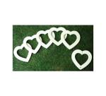 Lot cadres photo magnet graine creative bois 12x12 cm forme cîur a decorer 3 unites