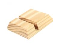 Support pour telephone bois o'color 9.5x8x2.5cm coloris   naturel