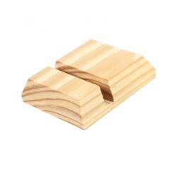 Support pour telephone bois o'color 9.5x8x2.5cm coloris   naturel