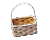 Mini panier bambou graine creative 9x5x13cm a decorer