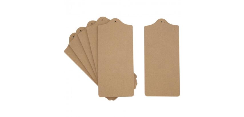 Planche a decouper bois o'color trou de suspension    22x10x0.8cm coloris naturel   lot de 5