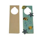 Plaque pour poignee de porte graine creative bois          23x8x0,5cm a decorer