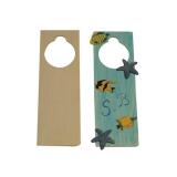 Plaque pour poignee de porte graine creative bois          23x8x0,5cm a decorer