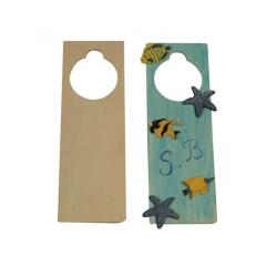 Plaque pour poignee de porte graine creative bois          23x8x0,5cm a decorer