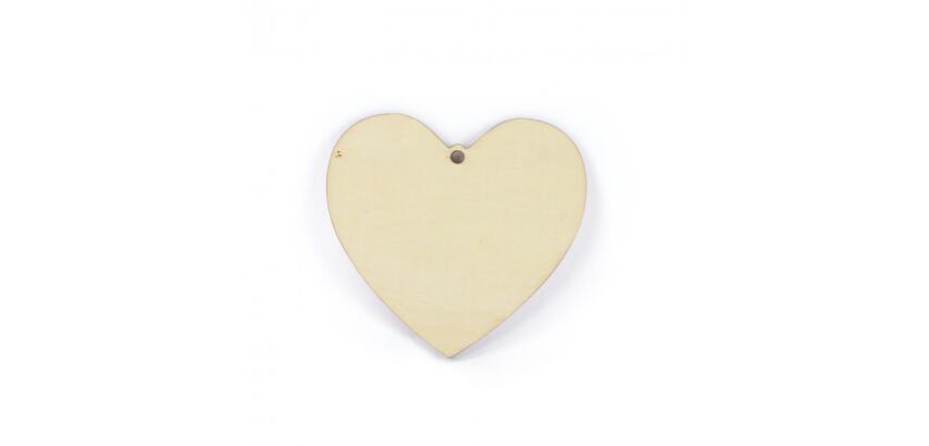 Suspension coeur graine creative 12cm bois a decorer