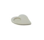 Bougeoir bois ocolor 11.5x10x0.7cm forme coeur     coloris naturel