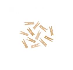 Pince a linge bois innspiro mini 3cm coloris naturel lot  de 45