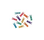 Pince a linge bois innspiro mini 3cm 6 coloris assortis   lot de 45