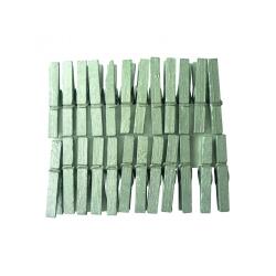 Lot mini-pinces graine creative a linge 3cm 24       unites coloris argent