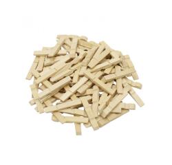 Demi pince a linge bois o'color 4.5cm coloris naturel lot de 500