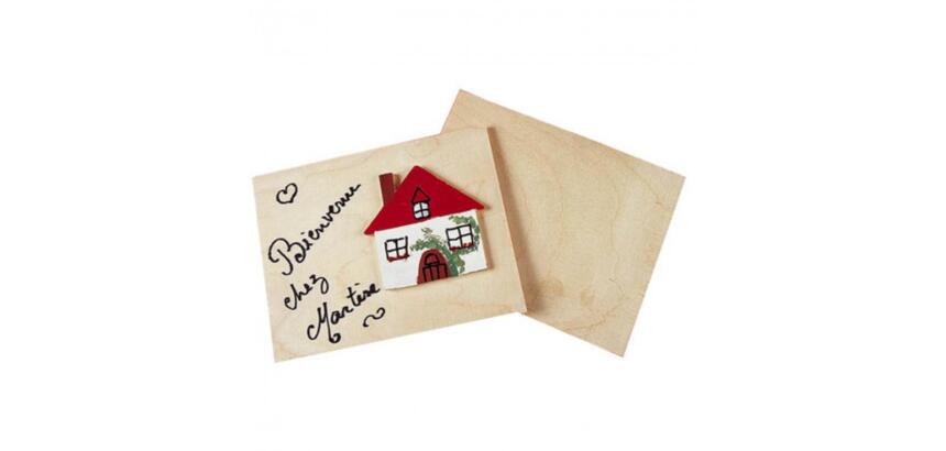 Plaque de contreplaque graine creative 15x11cm