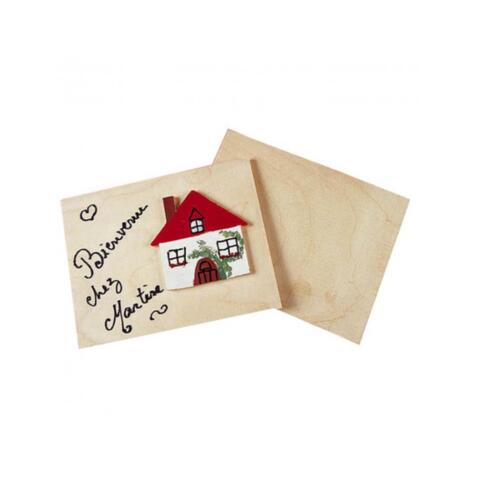 Plaque de contreplaque graine creative 15x11cm