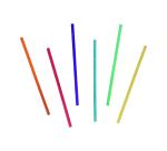 Tourillon bois innspiro diametre 0.5x15cm coloris     assortis lot de 60