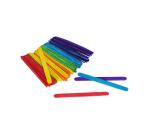 Batonnet bois plat ocolor 11.4cm coloris assortis lot   de 600