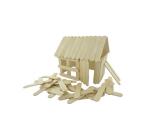 Batonnet bois plat innspiro 6.5cm coloris naturel lot de  500