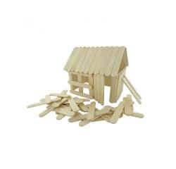 Batonnet bois plat innspiro 6.5cm coloris naturel lot de  500