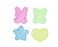Plaque aquaperles ocolor 4 motifs assortis lot de 8      plaques