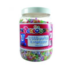Baril de perles graine creative ludiques et colorees 8 000 perles coloris nacrees  assortis