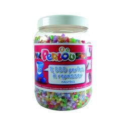 Baril de perles graine creative ludiques et colorees 8 000 perles coloris nacrees  assortis
