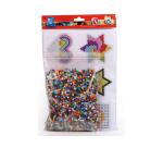 Assortiment perles et plaques graine creative ludiques et   colorees sachet de 4 500      perles 8 plaques 12 modeles