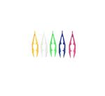 Lot pinces pour perles et aquaperles loolipo plastique  pour enfants 5 coloris        assortis