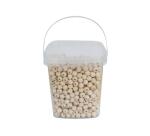 Perle bois ronde diametre 10mm coloris naurel lot de    1100 perles