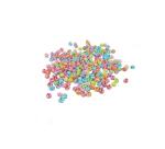 Perle plastique innspiro forme ronde spirale 8mm       coloris assortis bocal de 500 perles