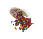 Perle plastique innspiro forme cylindrique 6x4mm       coloris assortis bocal de     1400 perles