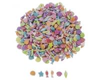 Perle plastique ocolor 15mm motifs ocean assortis coloris assortis lot de 1000 perles