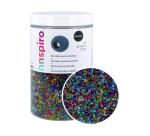 Perle de rocaille innspiro 3.8mm coloris aurore boreale  assortis bocal de 500g