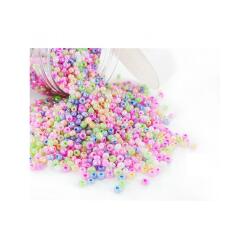 Perle de rocaille innspiro 5mm coloris nacres assortis   bocal de 500g