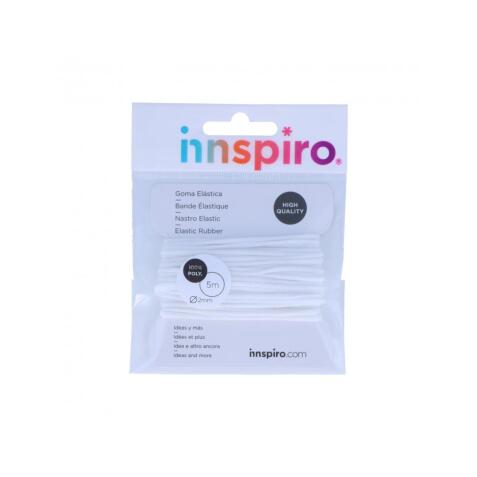 Fil elastique innspiro 2mmx5m coloris blanc sur carte
