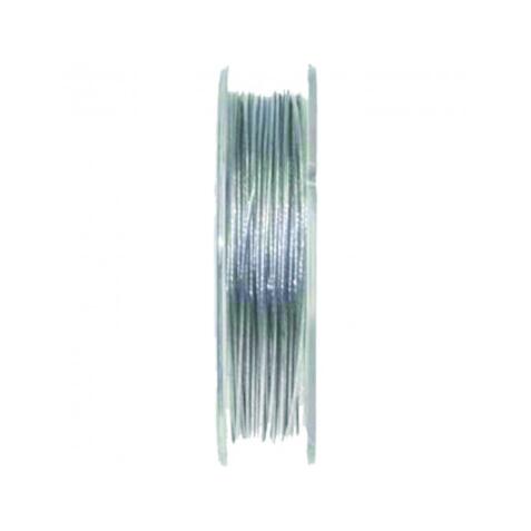 Bobine fil cable metal graine creative 5m coloris argent