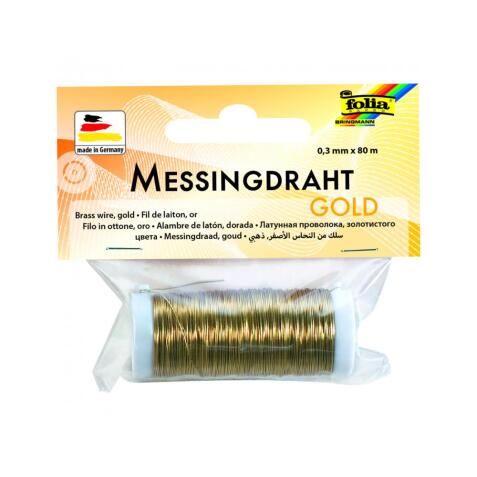 Fil metal innspiro aluminium 0.25x28m coloris or en bobine