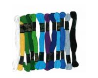 Lot fils bracelets bresiliens graine creative coton 7m      assortiment mer du sud 12     echevettes coloris assortis