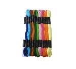 Lot fils bracelets bresiliens graine creative coton 7m      assortiment standard 12       echevettes coloris assortis