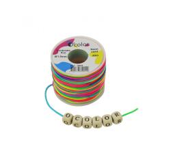 Fil cordon o'color longueur 45m coloris multicolore sur   bobine