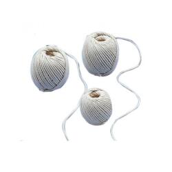Pelote coton blanc tresse graine creative 3mm 100g